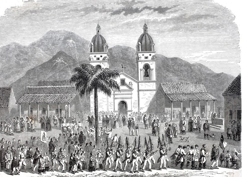 The Feast of the Sennora del Rosario at Andacollo.