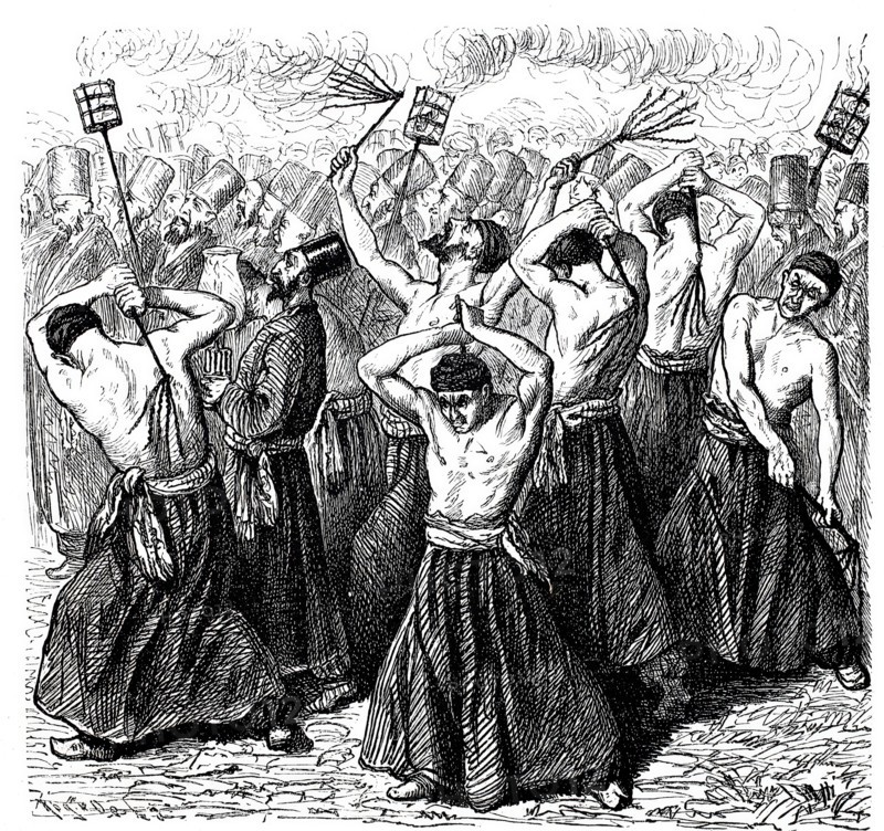 Scene from a Muharram procession.