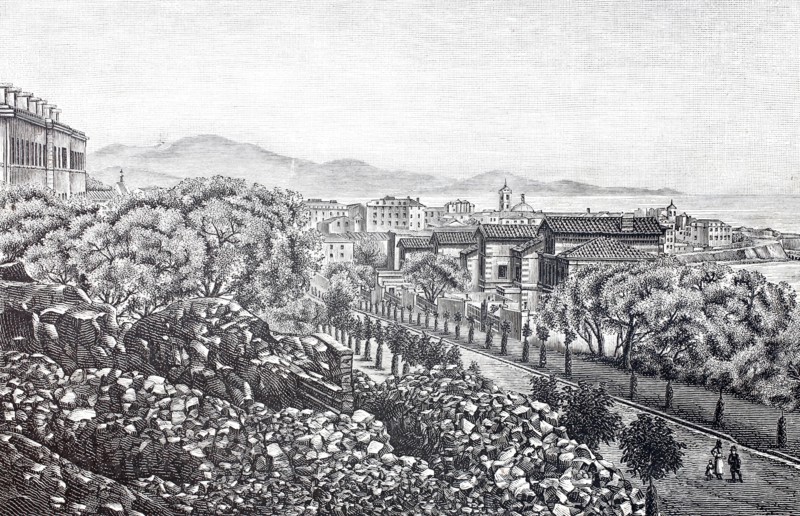 View of the city of Ajaccio.