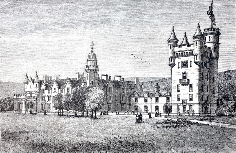 Balmoral Castle in Scotland.