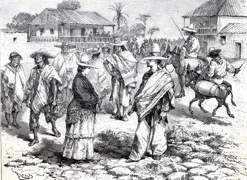 Street scene in Honda on the Rio Magdalena.
