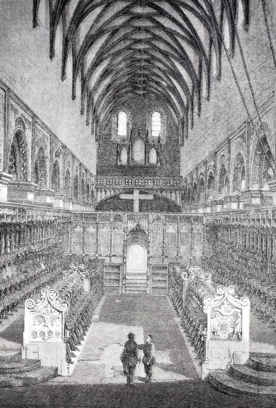 Interior, choir stalls, Maulbronn Monastery Church.