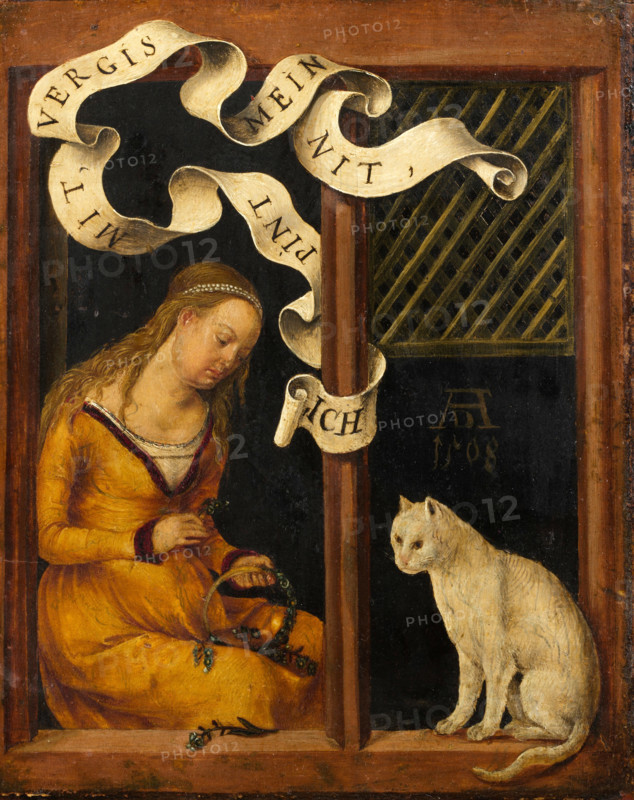 Girl making a garland