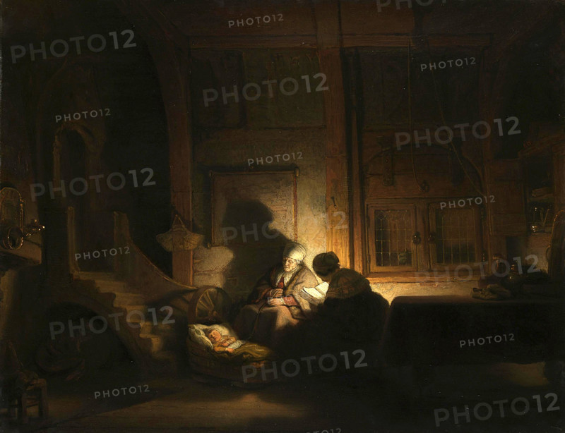 The Holy Family at Night