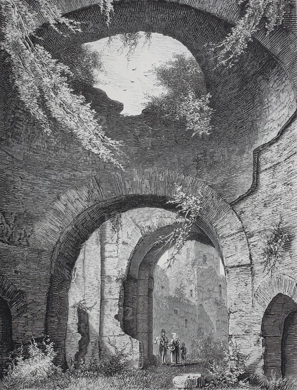 The ruins of the Baths of Caracalla.