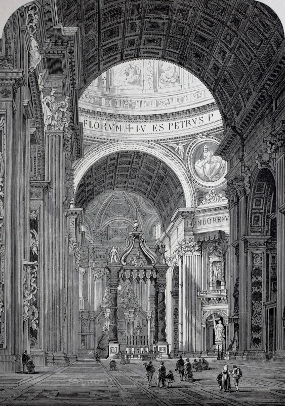 Interior of St. Peter's Basilica.