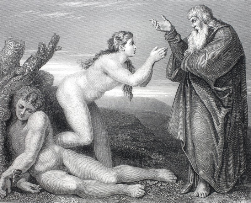The Creation of Eve by God.