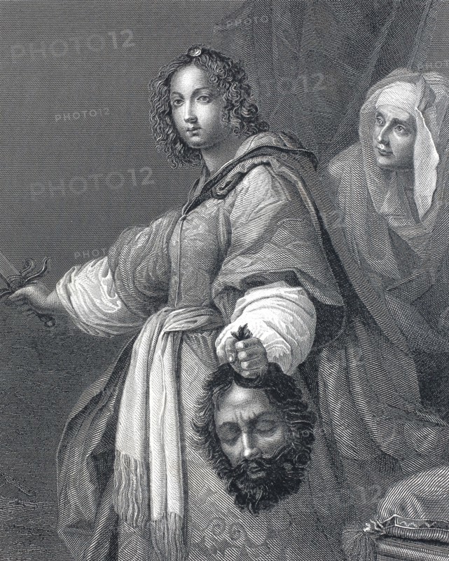Judith with the head of the Assyrian general Holofernes.