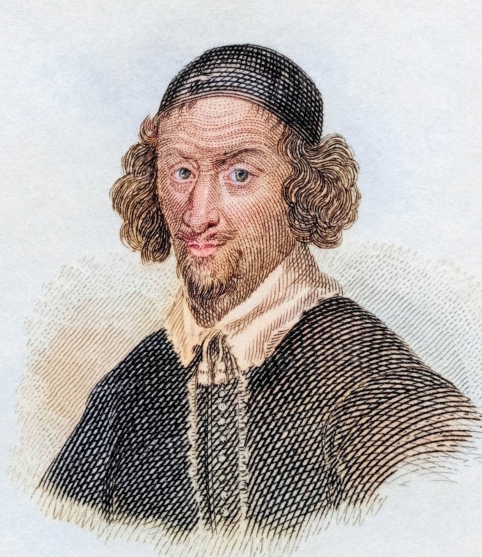 William Prynne. 1600 to 1669. English lawyer. author. polemicist. and political figure. Historical. colored. digitally restored reproduction from an original from the 19th century