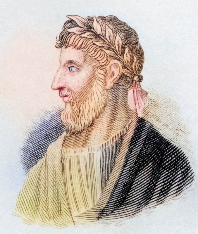 Apollonius of Tyana (born around 40. died around 120 probably in Ephesus. previously assumed to have lived from around 3 BC to around 97 AD) was an ancient Greek philosopher. from the book Crabbe's Historical Dictionary. 1825. Historical. colored. digitally restored reproduction from a 19th-century original