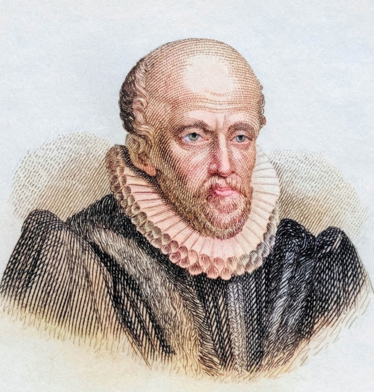 John Stow (born around 1525 in London. died 6 April 1605 there) was an English historian and antiquarian. from the book Crabbe's Historical Dictionary. 1825. Historical. colored. digitally restored reproduction from an original from the 19th century