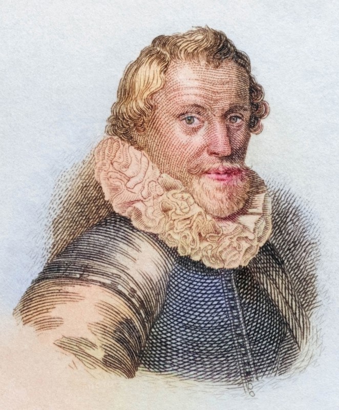 Philipp Clüver. Philippus Cluverius. Klüwer (born 1580 in Danzig. died 31 December 1622 in Leiden. Netherlands) was a German geographer and historian. from the book Crabbe's Historical Dictionary. 1825. Historical. colored. digitally restored reproduction from an original from the 19th century