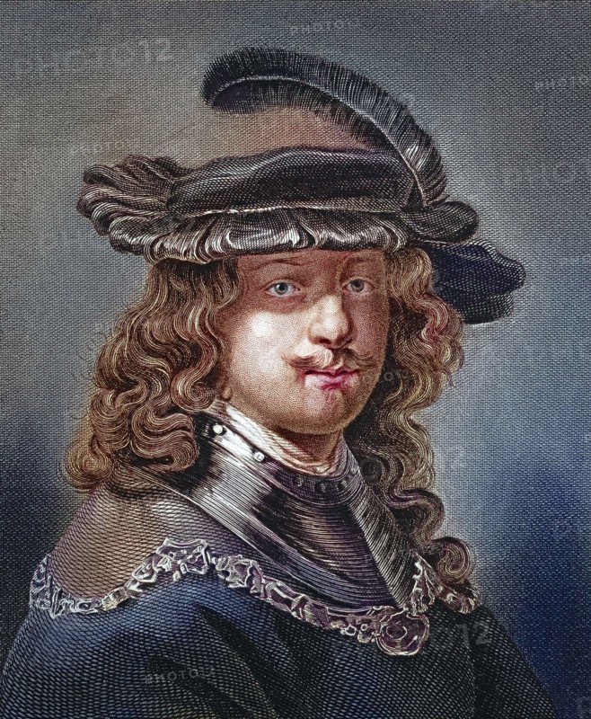 Rembrandt Harmenszoon van Rijn (born 15 July 1606 in Leiden. died 4 October 1669 in Amsterdam). known by his first name Rembrandt. is considered one of the most important and well-known Dutch artists of the Baroque period. digitally restored reproduction of an old original. historical. exact date unknown
