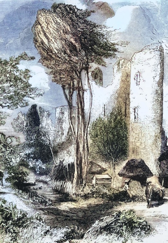 Allington Castle is a stone moated castle in Allington. near Maidstone. Kent. and passed to the Crown in 1554. The English poet Sir Thomas Wyatt was born here in 1503. and in 1521 his son. the rebel leader Thomas Wyatt. who supported Lady Jane Grey as Queen. was born here. England. digital reproduction of a historical original.