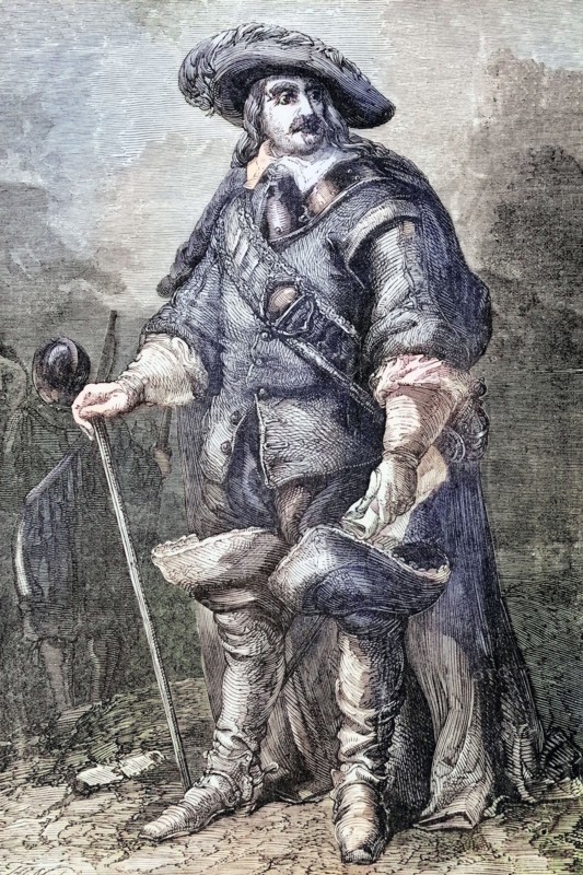 Oliver Cromwell (1599 to 1658) was an English military and political leader who was sworn in as Lord Protector of Great Britain on 16 December 1653. England. digital reproduction of a historical original