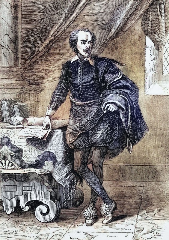 William Shakespeare (1564 to 1616) was an English poet and playwright. widely regarded as the greatest writer in the English language and the world's preeminent playwright. England. digital reproduction of a historical original