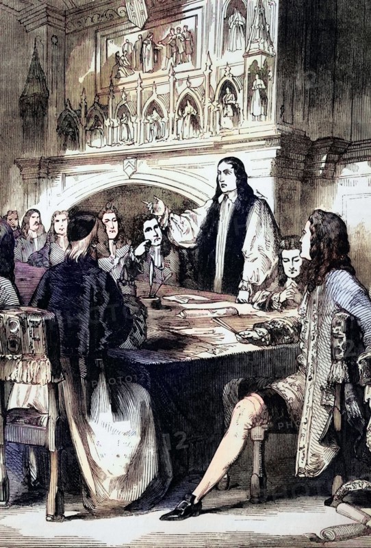 The Congress of Utrecht. which established the Treaty of Utrecht in March and April 1713 and helped end the War of the Spanish Succession. The treaties were concluded between the representatives of Louis XIV of France and Philip V of Spain. on the one hand. and the representatives of Anne. Queen of Great Britain. the Duke of Savoy. the King of Portugal. and the United Provinces on the other. Digital reproduction of a historical original.