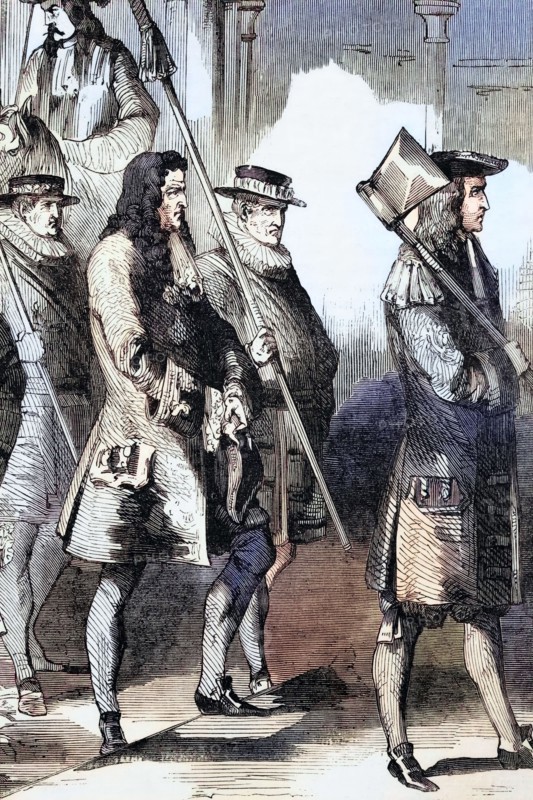 Robert Harley. Earl of Oxford. is on trial. He opposed the succession to the throne of George I and was impeached in 1715. He spent two years in the Tower of London before being acquitted in July 1717. England. digital reproduction of a historical original.