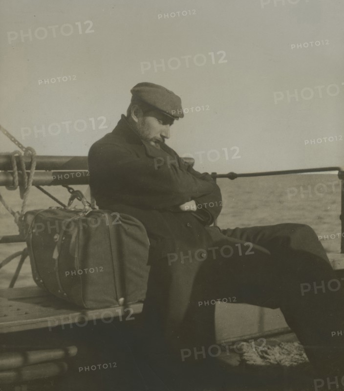 Luigi Vittorio Bertarelli on a trip to the Aeolian Islands