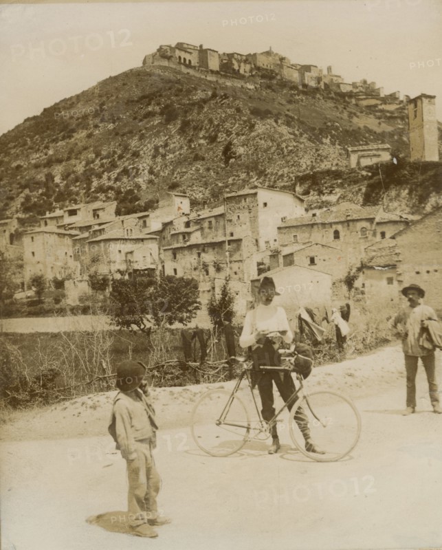 Cyclist in Cerreto di Spoleto