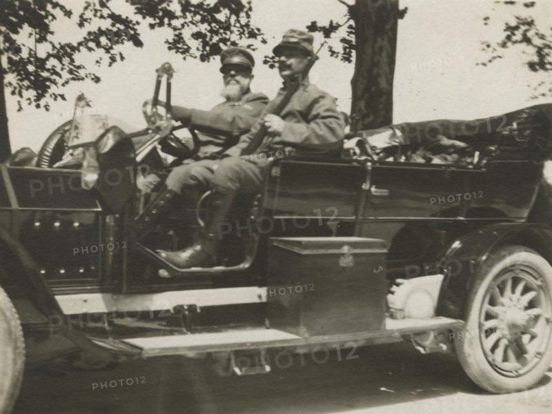 Frederick Johnson in the car.