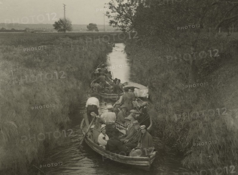 In a boat on the Ciane.