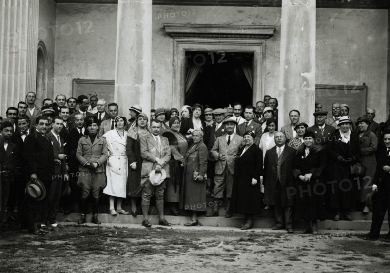 The group of Members of the Touring Club Italiano. 1924