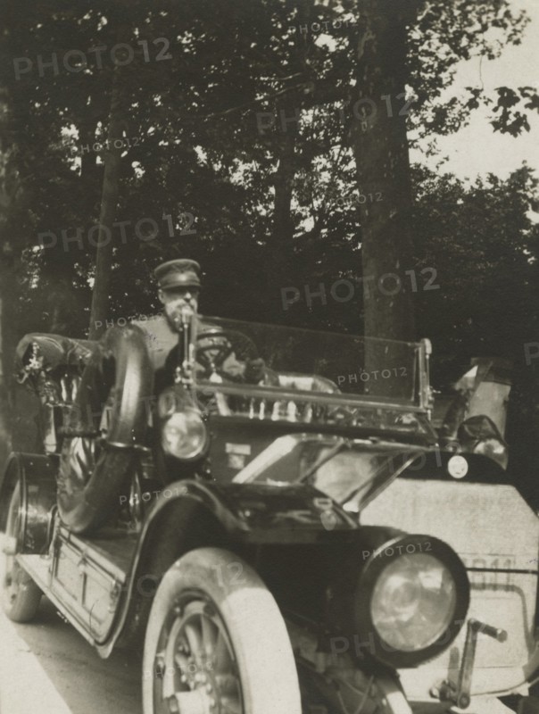 Frederick Johnson in the car. 
	
		1915-1925