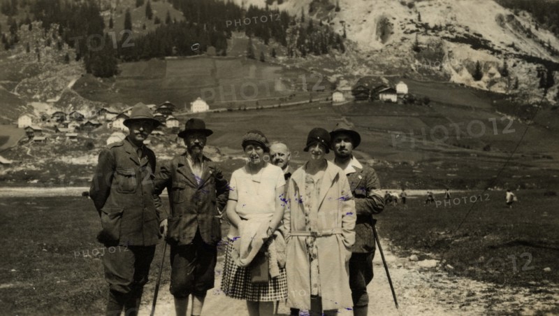 Tourists in Corvara.  June 29th 1929.