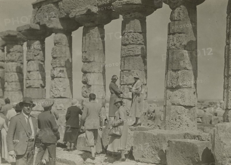 At the Temple of Juno in Agrigento. 
	
		1924