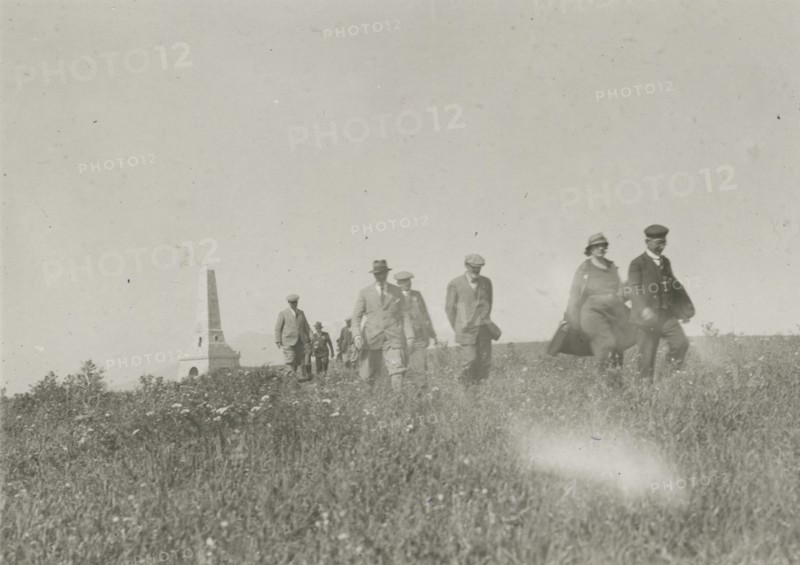 At the Ossuary of the Fallen of Pianto Romano. 1924
