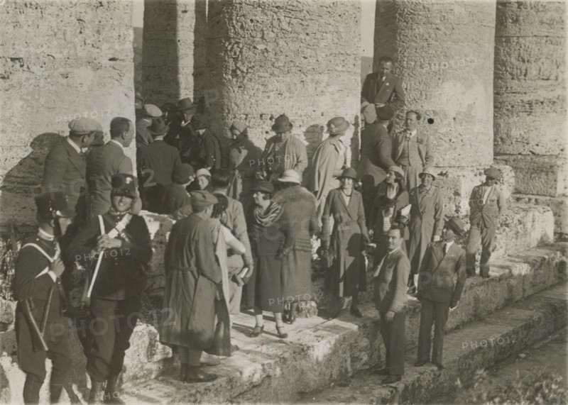 The Touring Club Members  in Segesta. 1924