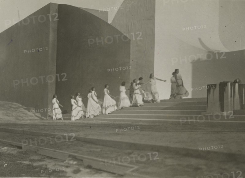 Performance of Antigone at the Greek Theatre of Syracuse. 1924