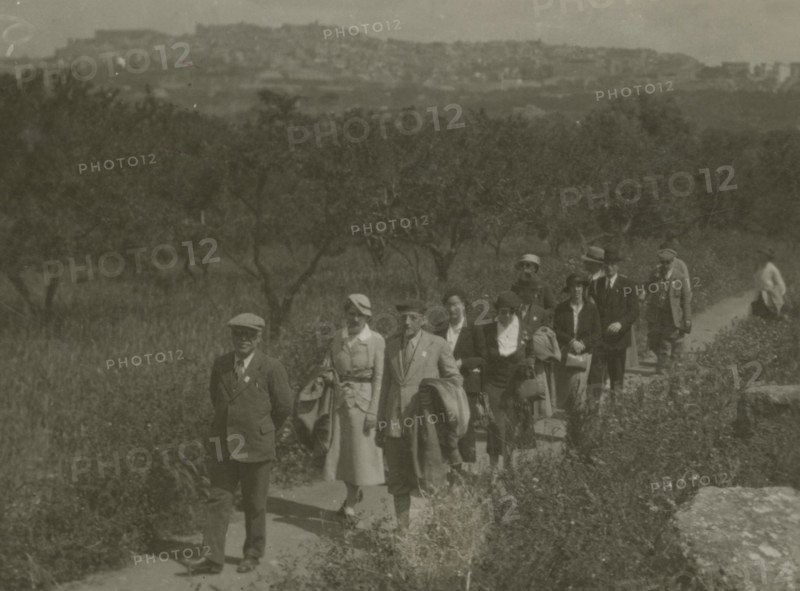In the Valley of the Temples of Agrigento. 1924