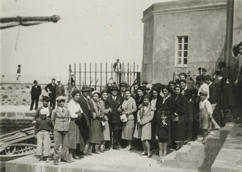 At a pier. 1924