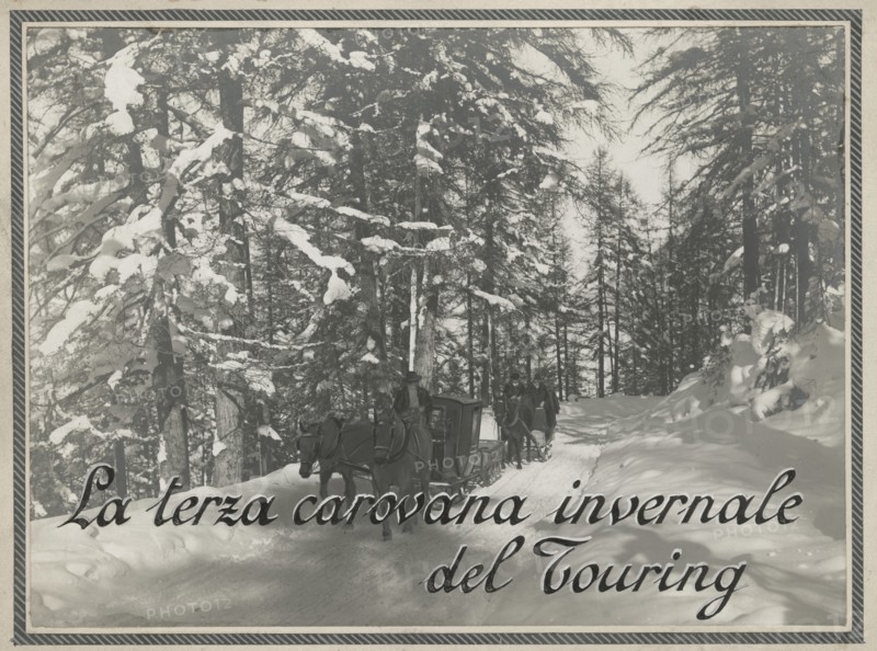 The third winter caravan of the Touring Club. 1912
