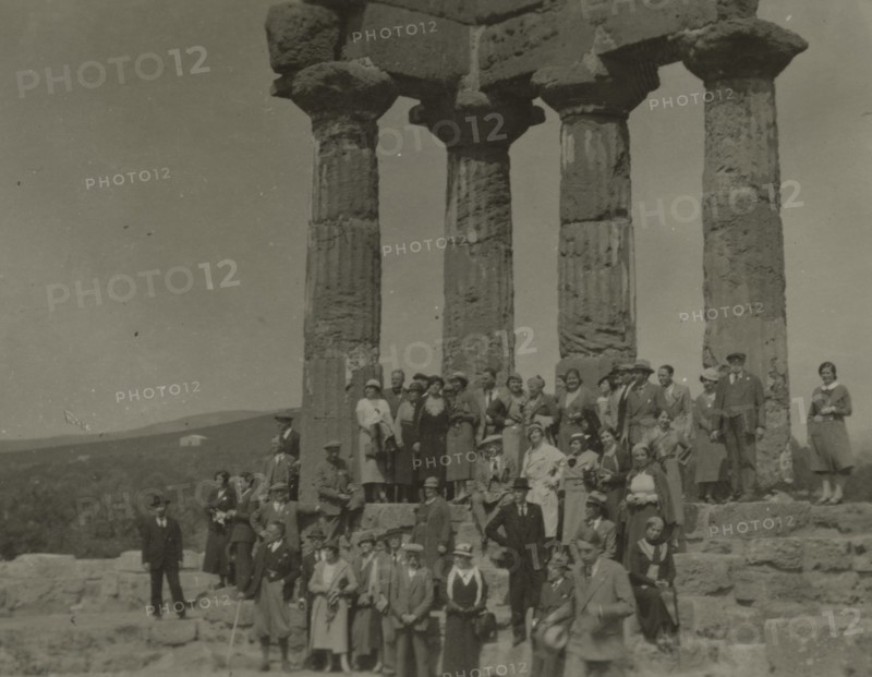 At the Temple of the Dioscuri in Agrigento. 1924