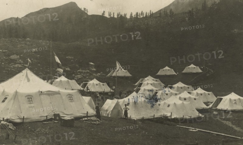 Touring Club Italiano Campsite in Postojna? : the camp. 1924