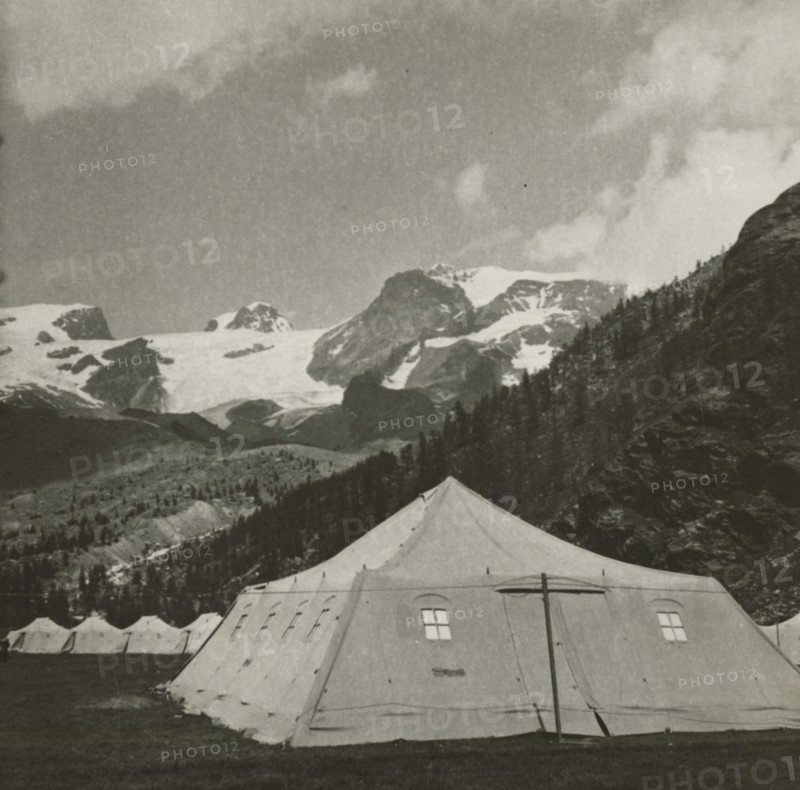 XVI Touring Club Italiano Campsite on Monte Rosa: the camp. 1937