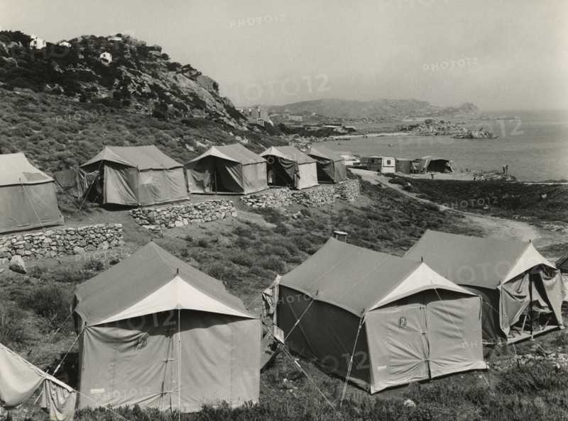Touring Village in La Maddalena: the area reserved for tents. 1967
