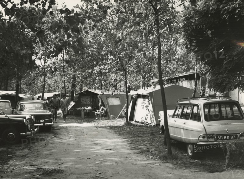 Marina di Ravenna International Camping Park: The area reserved for tents. 1952-1956