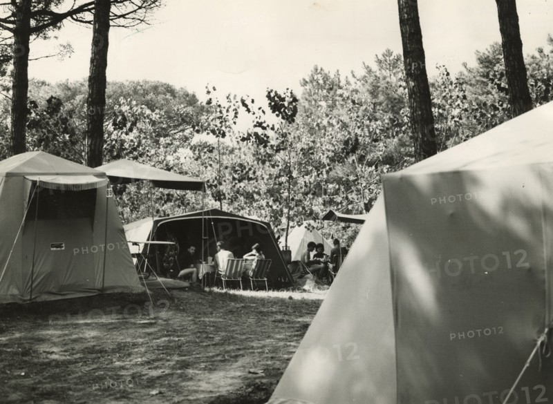 Marina di Ravenna International Camping Park: The area reserved for tents. 1952-1956