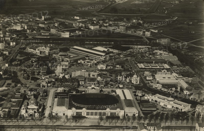 Aerial view of the Milan Trade Fair. 1929