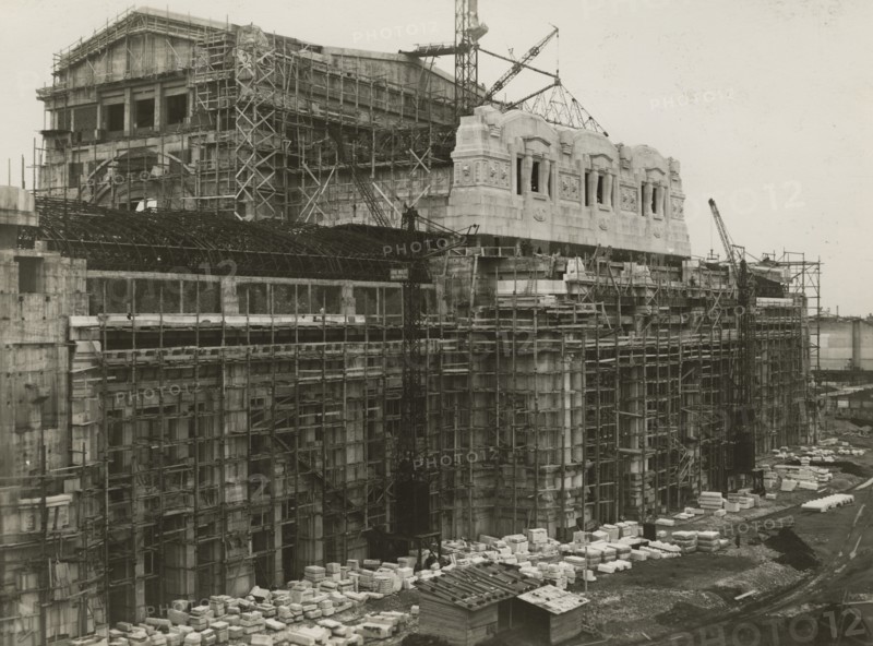 Milan Central Station under construction. 1925-1931