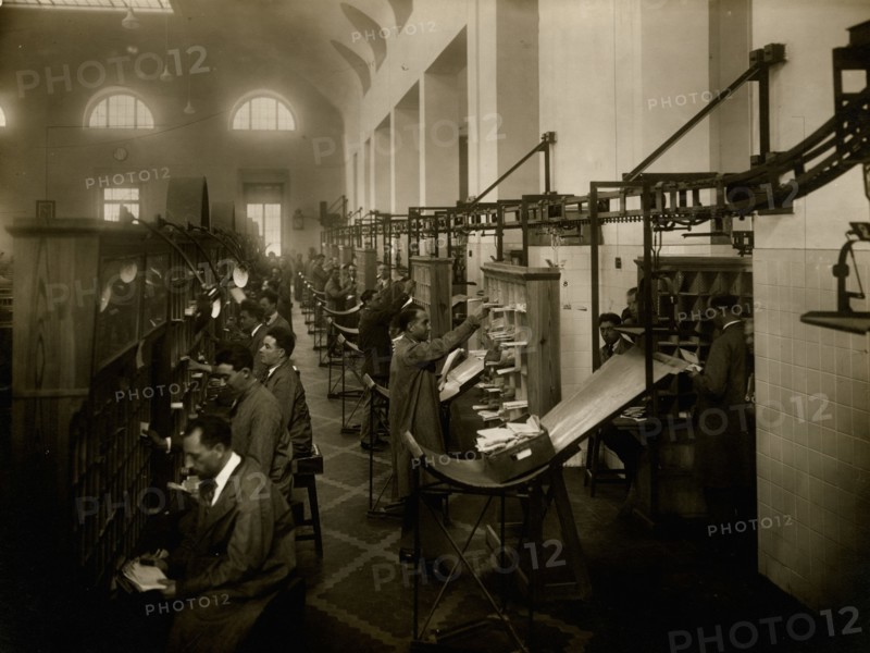 Sorting mail in a post office