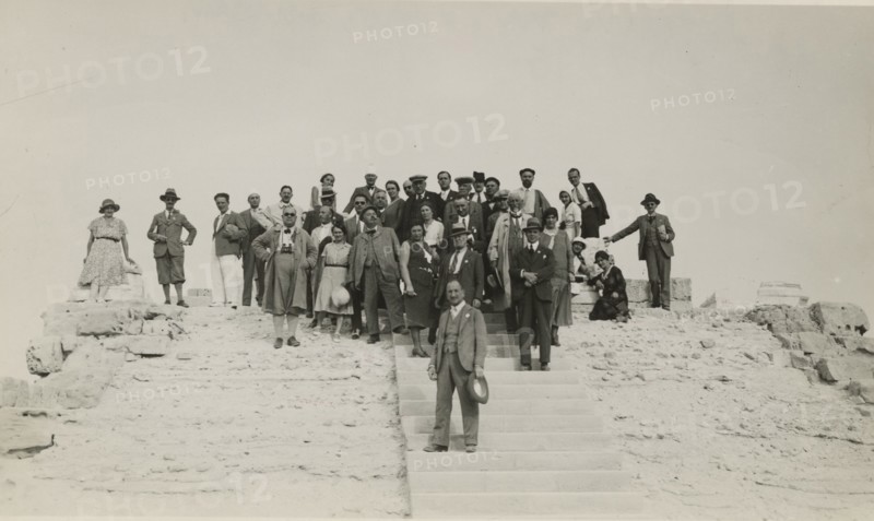 Hikers at Leptis Magna.