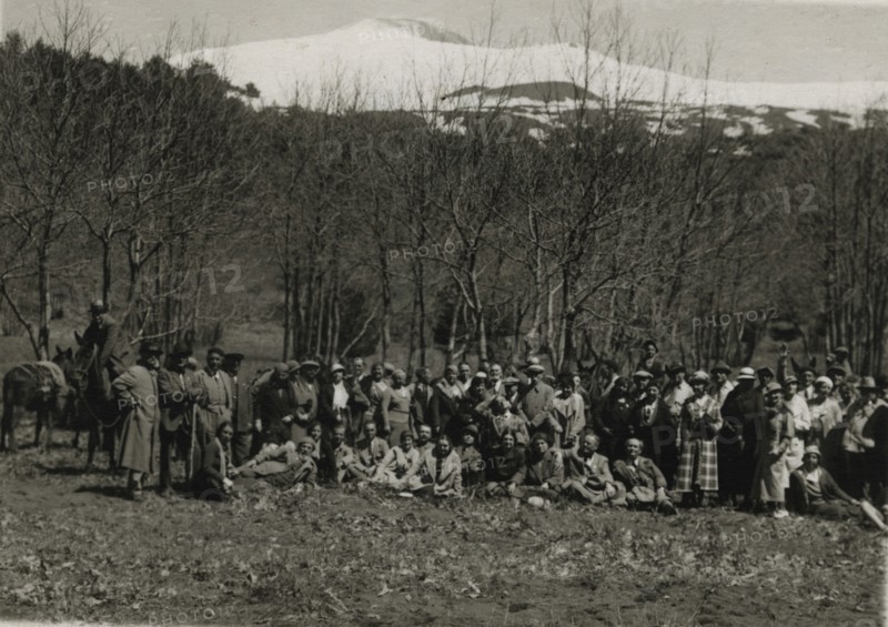 The group on the slopes of Etna.