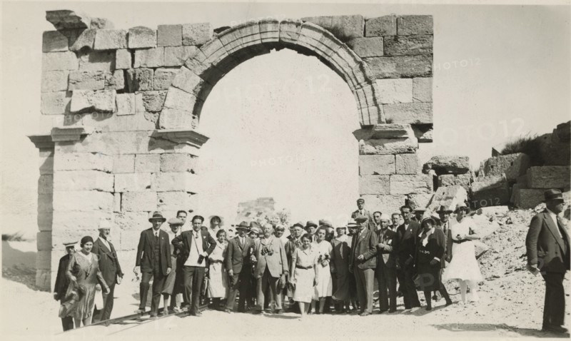 Excursionists at Leptis Magna. 
	
		1931
