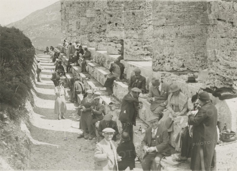 The Members of the Touring Club Italiano  in Segesta. 
	
		1924