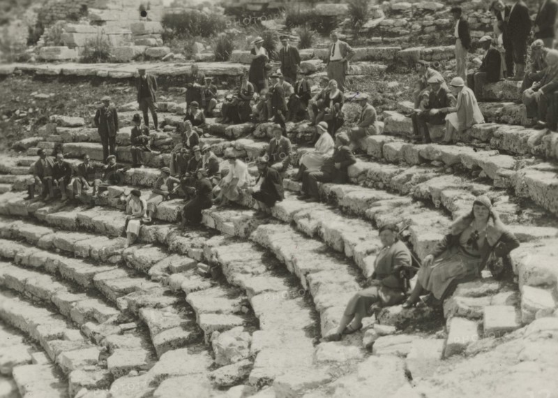 At the Segesta Amphitheatre. 
	
		1924